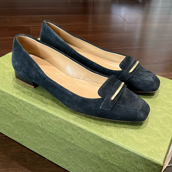 Talbots Blue Suede Flats - Picture 1 of 6